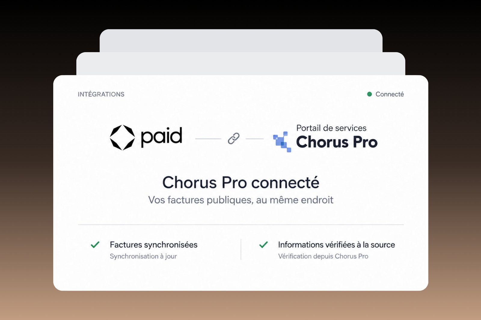 Connectez votre compte Chorus Pro